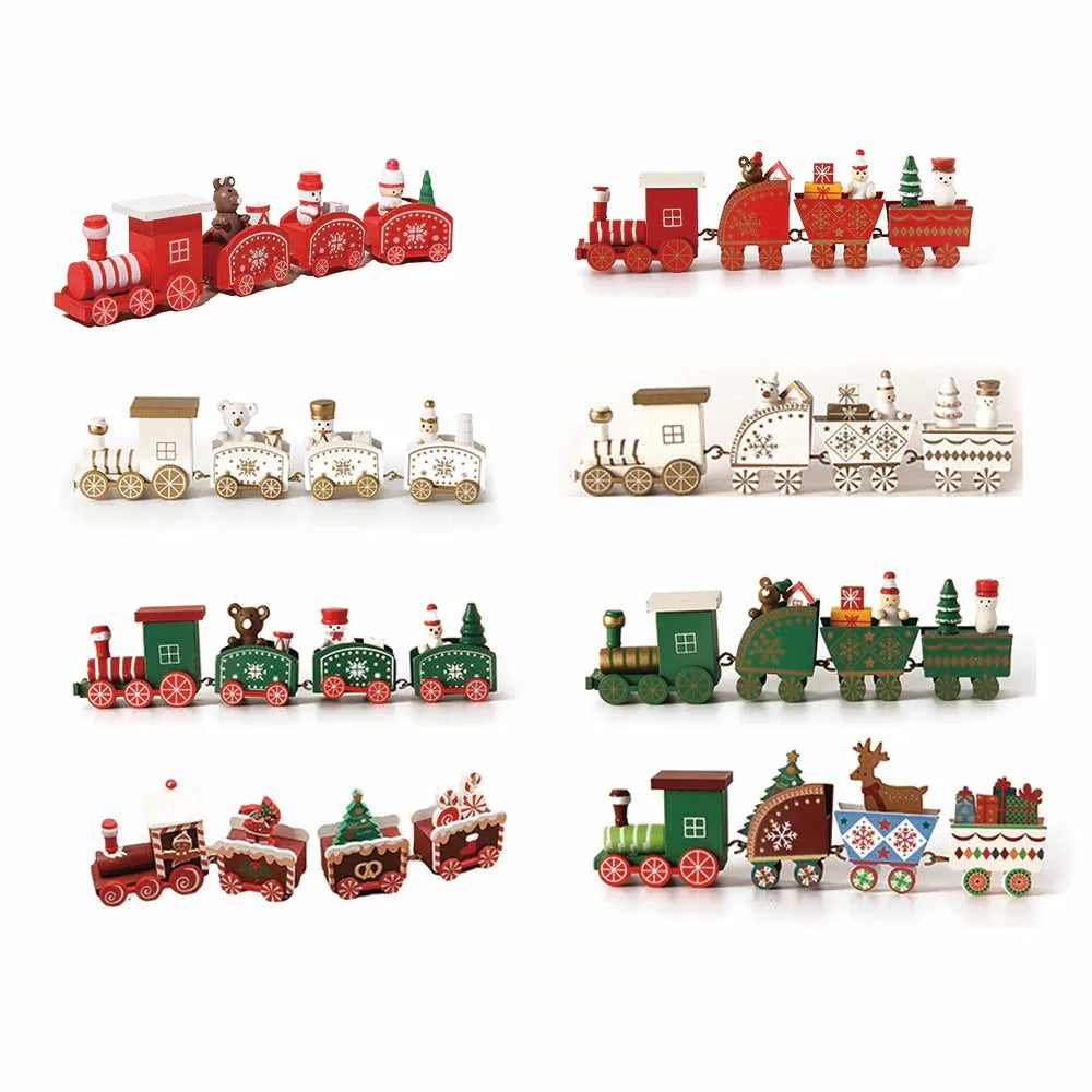 Wooden Christmas Train Decoration – Moving Festive Ornament for Home & Gifts 2026