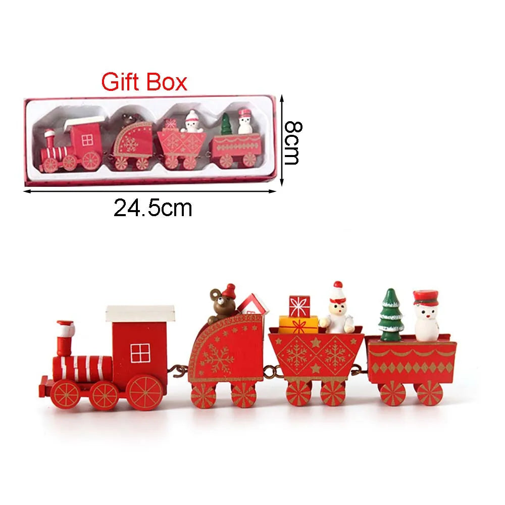 Wooden Christmas Train Decoration – Moving Festive Ornament for Home & Gifts 2026