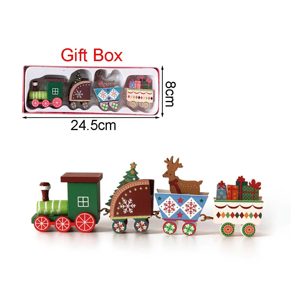 Wooden Christmas Train Decoration – Moving Festive Ornament for Home & Gifts 2026