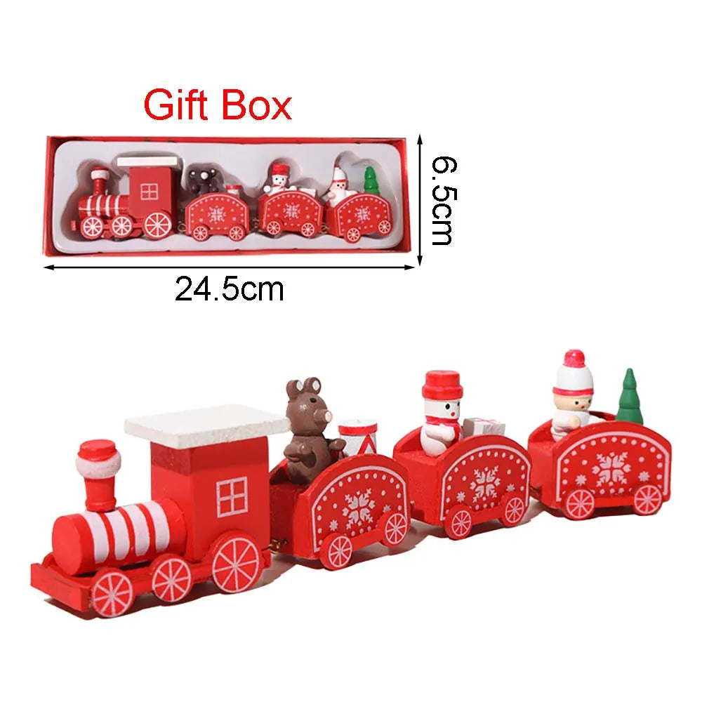 Wooden Christmas Train Decoration – Moving Festive Ornament for Home & Gifts 2026