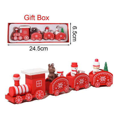 Wooden Christmas Train Decoration – Moving Festive Ornament for Home & Gifts 2026