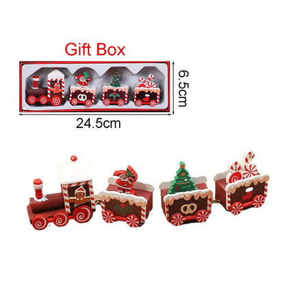 Wooden Christmas Train Decoration – Moving Festive Ornament for Home & Gifts 2026