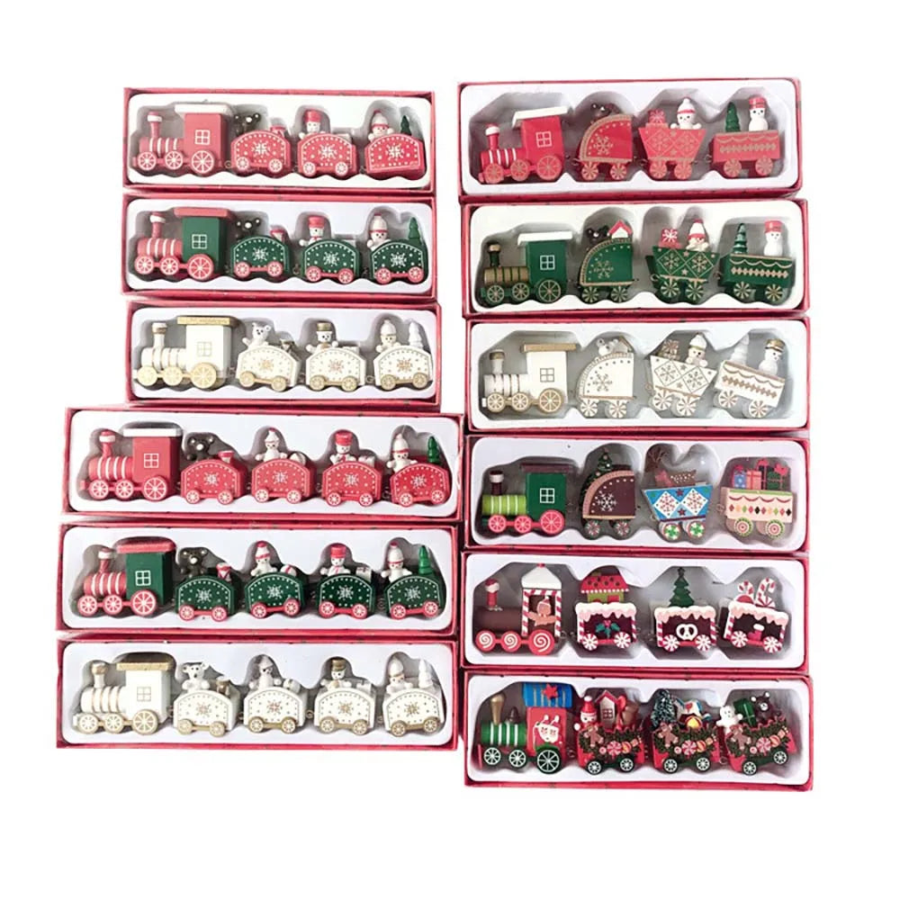 Wooden Christmas Train Decoration – Moving Festive Ornament for Home & Gifts 2026