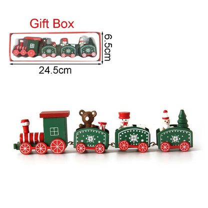 Wooden Christmas Train Decoration – Moving Festive Ornament for Home & Gifts 2026